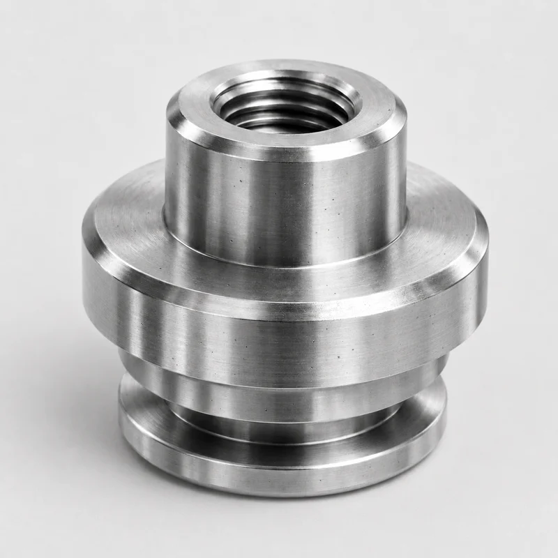 Edelstahl Bauteil mit Lunker